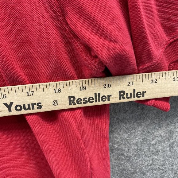 Vineyard Vines Polo Shirt Men Medium Adult Red Golf Golfer Casual Outdoors Mesh - Picture 7 of 10